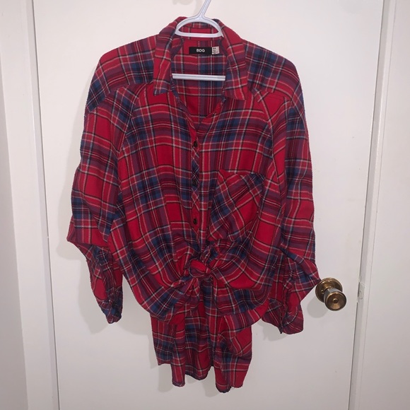 oversized red flannel - Picture 2 of 3